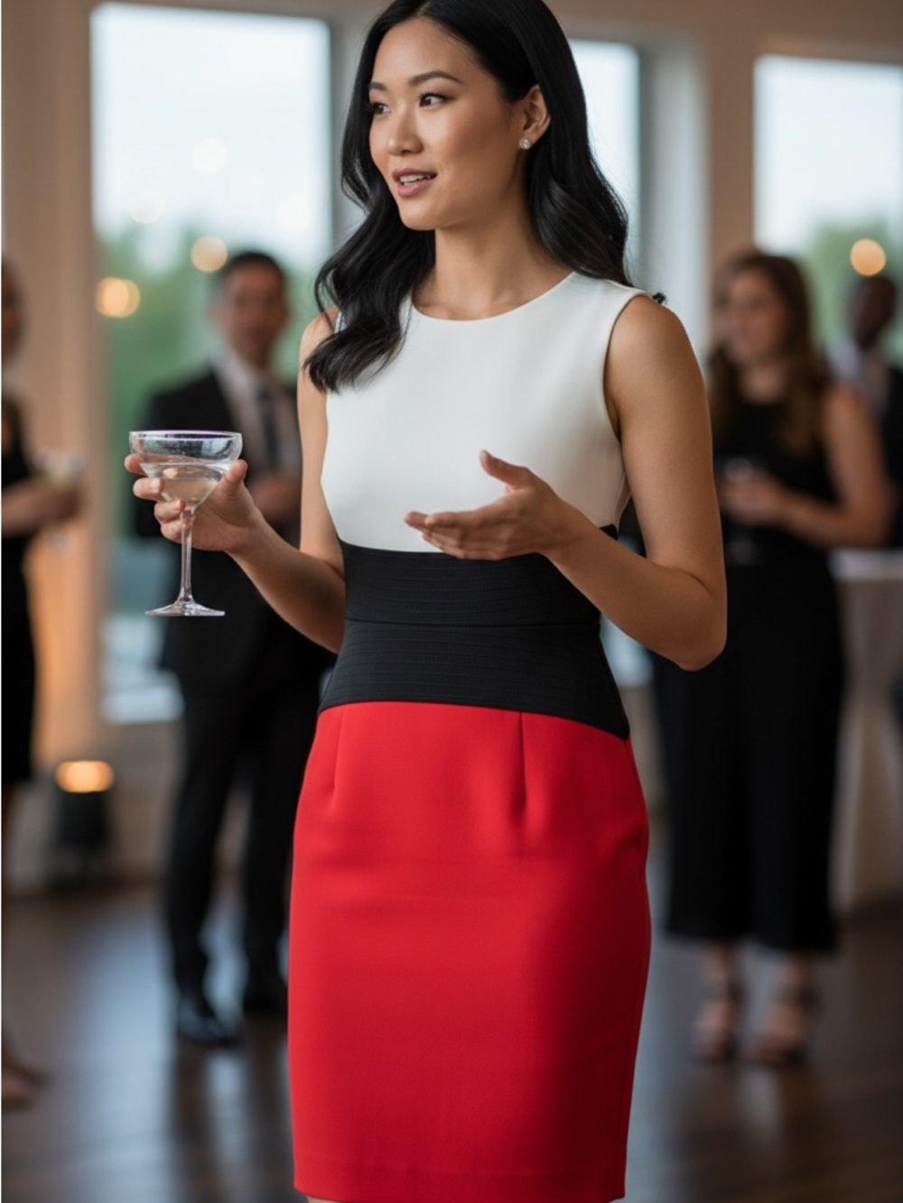 Calvin Klein Color-block Sheath Dress